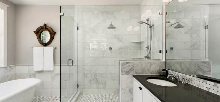 bathroom shower door installation in Suisun City